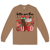 Toasted Coconut better aim than cupid with dog and duck Long Sleeve Tee - MaliasSmallBusiness