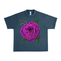 Midnight Navy Celestial Rose Urban Heavy Tee - LillyAllenDesigns