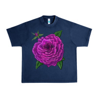 Navy Celestial Rose Urban Heavy Tee - LillyAllenDesigns