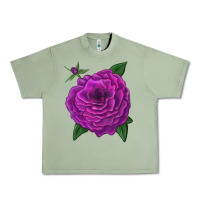 Oil Green Celestial Rose Urban Heavy Tee - LillyAllenDesigns