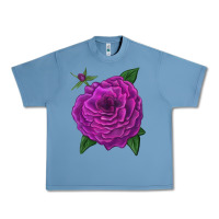 Pebble Blue Celestial Rose Urban Heavy Tee - LillyAllenDesigns