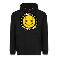 Black Have A Happy Day Heavyweight Hoodie - Bettercallsaul