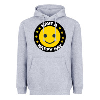 Heather Grey Have A Happy Day Heavyweight Hoodie - Bettercallsaul