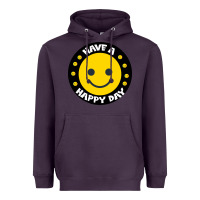 Plum Have A Happy Day Heavyweight Hoodie - Bettercallsaul