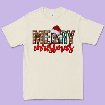 Merry Christmas Premium Tee Designed By Cowhidedigitalart