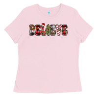 Bubblegum Pink believe Ladies Tee - JahusDesignShop