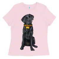Bubblegum Pink labrador retriever with overflow Ladies Tee - texasbilliewilder