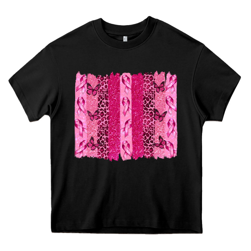 Breast Cancer Brushstrokes Heavy Core Tee by texasbilliewilder | Teevron