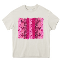 Cream Breast Cancer Brushstrokes Heavy Core Tee - texasbilliewilder