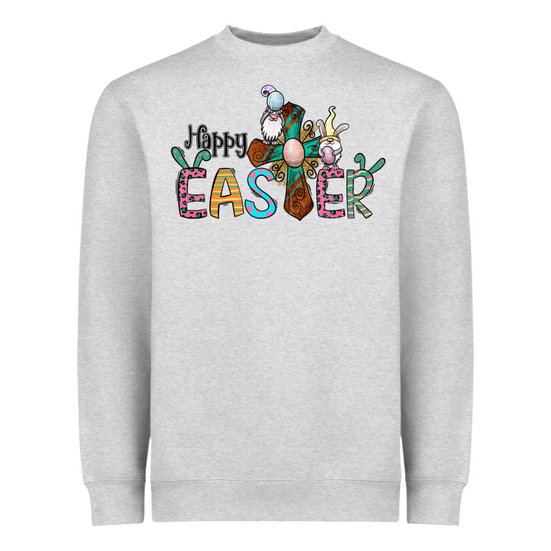 Cross Rabbit Gnomes Happy Easter Heavyweight Sweatshirt by Jasminsmagicworld | Teevron