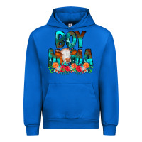 Cobalt Boy Mama Flowers Cow Urban Hoodie - CowCowDesign