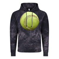Cloud Black softball ball Vintage Hoodie - JahusDesignShop