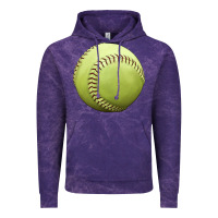 Cloud Purple softball ball Vintage Hoodie - JahusDesignShop