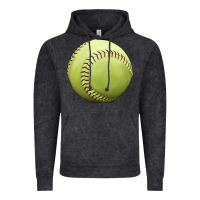 Vintage Black softball ball Vintage Hoodie - JahusDesignShop