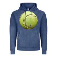 Vintage Denim softball ball Vintage Hoodie - JahusDesignShop