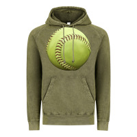 Softball Ball Vintage Hoodie | Teevron