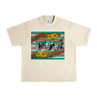 Sandshell western cow serape leopard sunflowers mousepad Urban Heavy Tee - BarkalooDesign