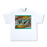 White western cow serape leopard sunflowers mousepad Urban Heavy Tee - BarkalooDesign