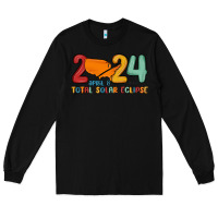 Black total solar eclipse Long Sleeve Tee - MaliasSmallBusiness