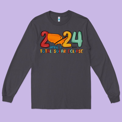 Total Solar Eclipse Long Sleeve Tee Designed By Maliassmallbusiness