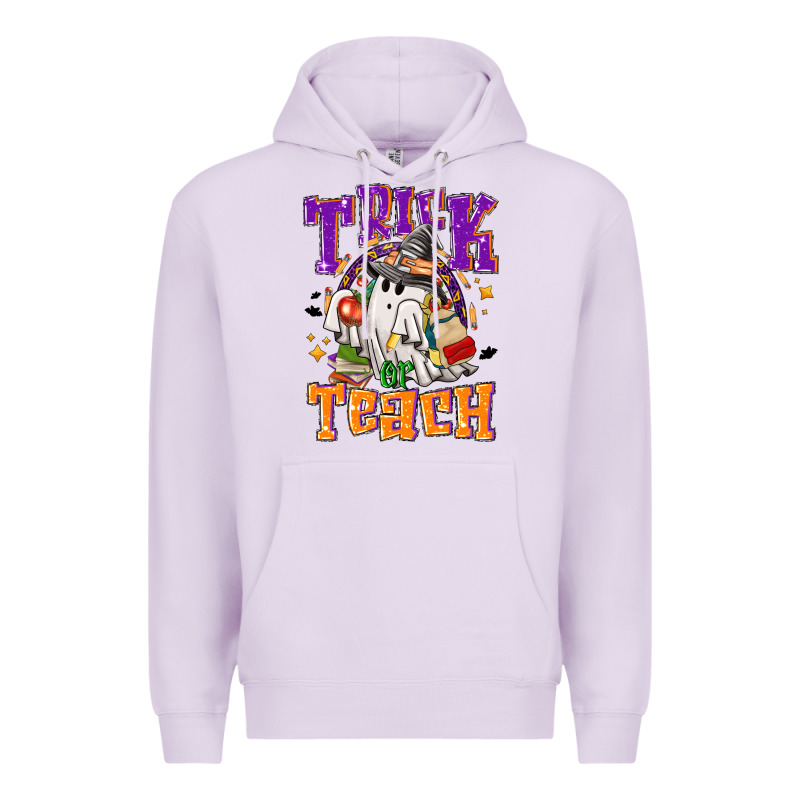 Trick Or Teach Halloween Premium Hoodie by NancyCooperArtShop | Teevron