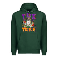 Sports Green Trick or teach Halloween Premium Hoodie - NancyCooperArtShop