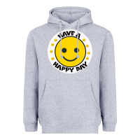 Heather Grey Have A Happy Day Heavyweight Hoodie - Bettercallsaul