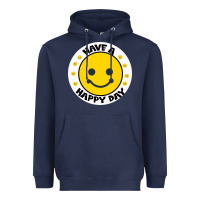 Navy Have A Happy Day Heavyweight Hoodie - Bettercallsaul