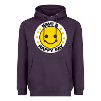 Plum Have A Happy Day Heavyweight Hoodie - Bettercallsaul