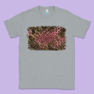 Camouflage Pink Leopard Background Classic Tee Designed By Jasminsmagicworld