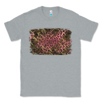 Heather Grey Camouflage Pink Leopard Background Classic Tee - Jasminsmagicworld
