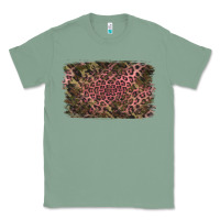 Sage Camouflage Pink Leopard Background Classic Tee - Jasminsmagicworld