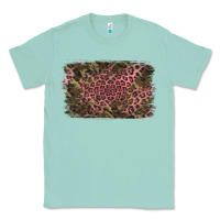 Seafoam Camouflage Pink Leopard Background Classic Tee - Jasminsmagicworld