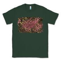 Sports Green Camouflage Pink Leopard Background Classic Tee - Jasminsmagicworld