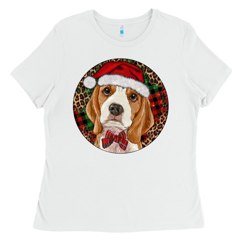Beagle Christmas Ornament Ladies Tee by RanaPortraitStore | Teevron