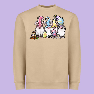 Easter Bunny Gnomes Heavyweight Sweatshirt Designed By Jasminsmagicworld