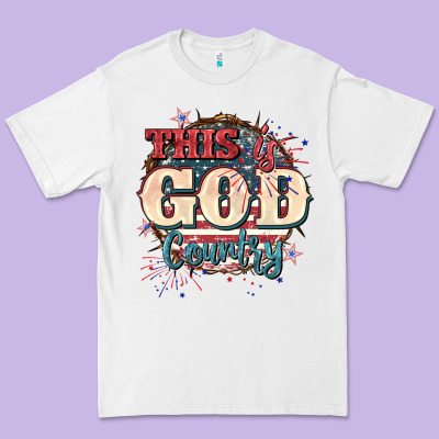 This Is God Country 4th Of July Premium Tee Designed By Cowgirlartshop