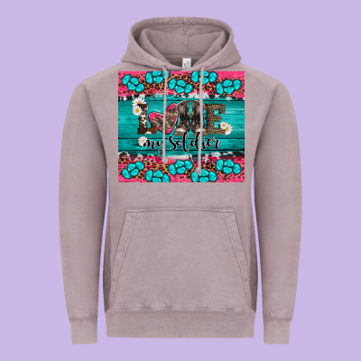 Armed Forces Day Love My Soldier Vintage Hoodie Designed By Artiststas