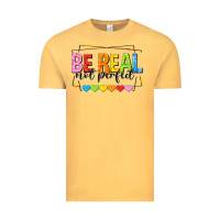 Vintage Mustard be real not perfect Vintage Tee - NancyCooperArtShop