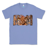 Colony Blue Rodeo Mom Cow Classic Tee - CowhideDigitalArt
