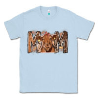 Dusty Blue Rodeo Mom Cow Classic Tee - CowhideDigitalArt
