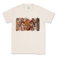 Natural Rodeo Mom Cow Classic Tee - CowhideDigitalArt