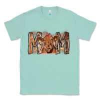 Seafoam Rodeo Mom Cow Classic Tee - CowhideDigitalArt