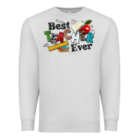 Dove Grey best teacher ever Premium Sweatshirt - NancyCooperArtShop