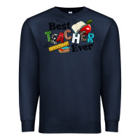 Navy best teacher ever Premium Sweatshirt - NancyCooperArtShop