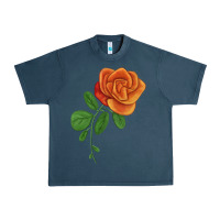Midnight Navy Burst Of Joy Rose Urban Heavy Tee - LillyAllenDesigns