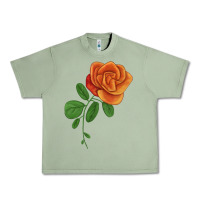 Oil Green Burst Of Joy Rose Urban Heavy Tee - LillyAllenDesigns