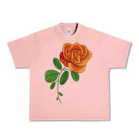 Salmon Burst Of Joy Rose Urban Heavy Tee - LillyAllenDesigns