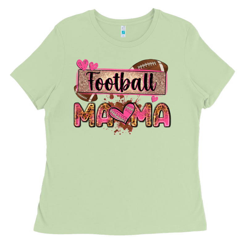 Football Mama With Leopard Ladies Tee by Zillion Design Studio | Teevron