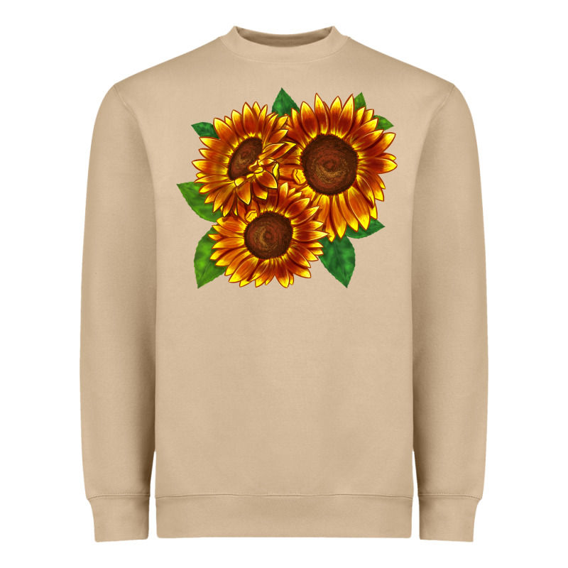 Tiger Eyes Sunflower Heavyweight Sweatshirt by LillyAllenDesigns | Teevron